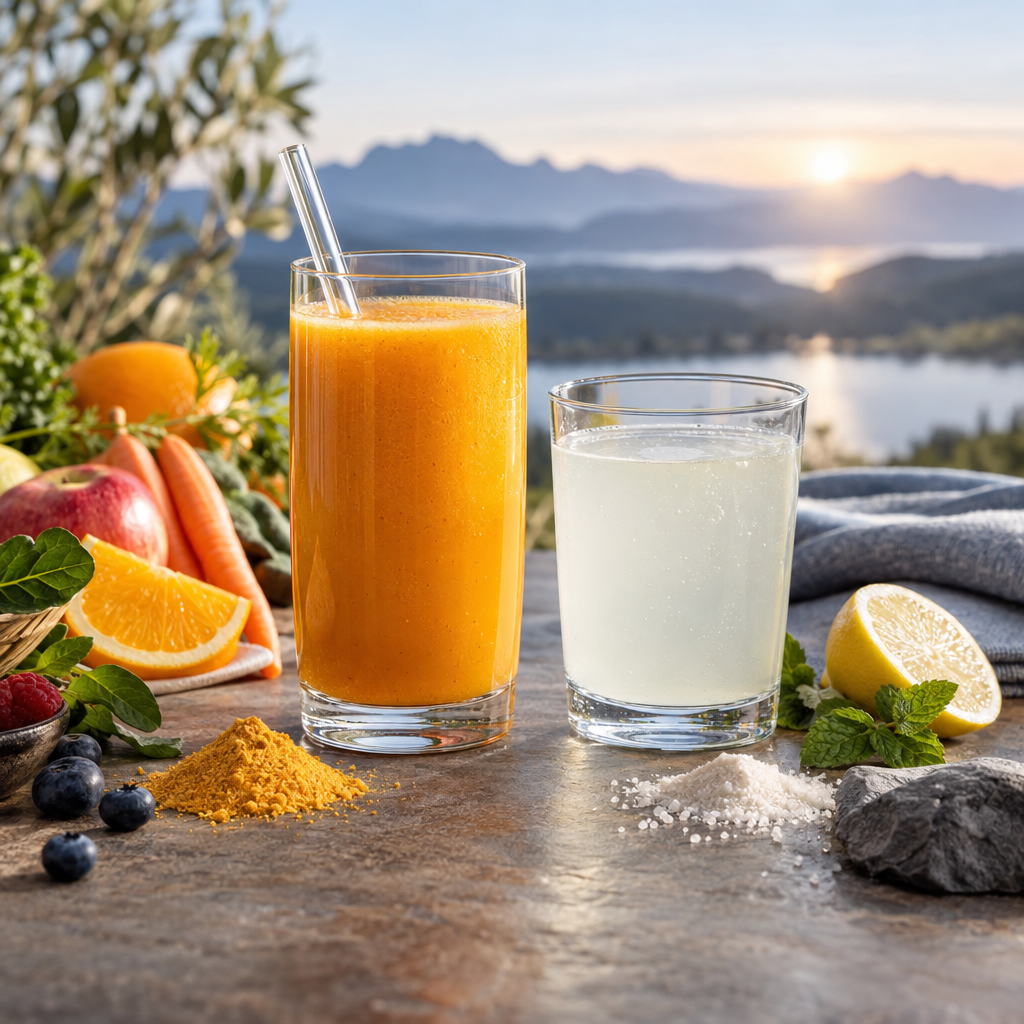 KI-generiertes Beispielbild zu Optimal-Set (PowerCocktail+ Restorate)